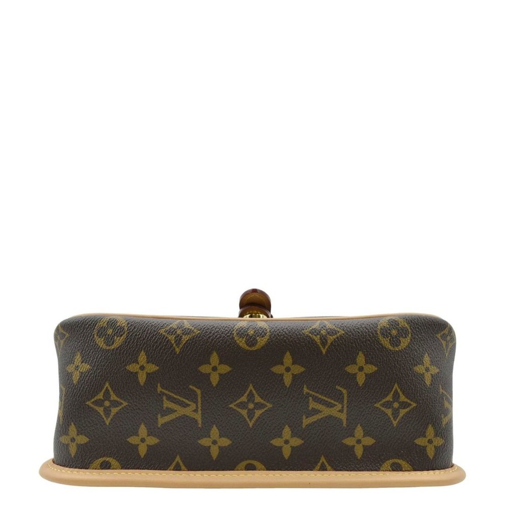 LOUIS VUITTON Diane Monogram Canvas Crossbody Bag Brown - Picture 9 of 11